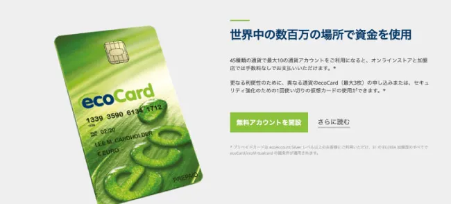 エコペイズ(ecoPayz)の特徴!