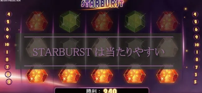 スターバースト(STARBURST)の人気の秘密は「当たりやすさ」